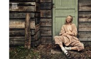 Anja Rubik nude in Vogue FR