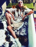 Anja Rubik nude in Vofue FR