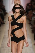 Anna Schilling nude in Herve Leger Fashion Show