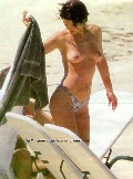 Araceli González nude in Topless on beach