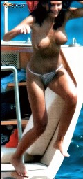 Arianna David nude in Topless swimming