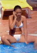 Chenoa in White bikini
