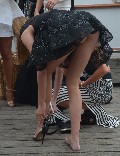 Chloe Worthington in upskirt