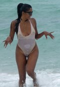 Claudia Jordan in see  through