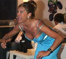 Doreen Dietel in playing Nintendo Wii