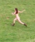 Doria Tillier nude in "Le grand journal de Canal+"