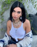 Dua Lipa in see  through