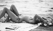 Elsa Hosk nude in topless photo shoot
