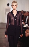 Emma Balfour in catwalk see through