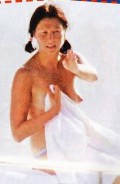 Erja Häkkinen nude in Topless sunbathing