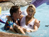 Fearne Cotton in see-through dress as Fearn gets pushed into a pool