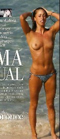 Gemma Mengual nude in Topless sunbathing