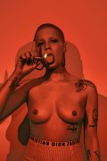 Halsey nude in Flaunt