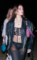 Hana Cross in see  through