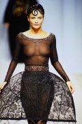 Helena Christensen in see  through