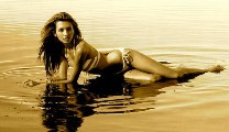 India de Beaufort in bikini photoshoot.