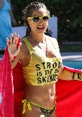 Jennifer Nicole Lee in see  through