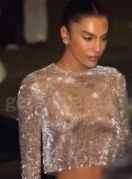 Jessica Aidi in see  through