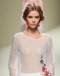 Josephine Skriver  nude in see  through