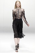 Julia Nobis in Paris Fashion Week