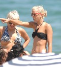 Kate Lawler in black bikini