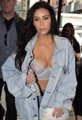 Kim Kardashian in see  through