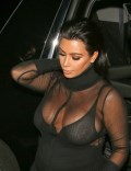 Kim Kardashian in see  through