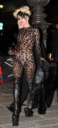 Lady GaGa in see through