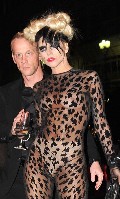Lady GaGa in see through