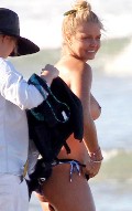 Lara Bingle nude in topless