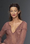 Leah Wood in London Fashion Week 2002