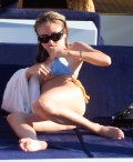 Leni Klum in Nip slip