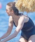Lily Collins nude in Nip slip