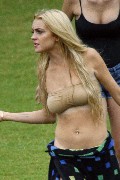 Lindsay Lohan in On The Set of  Machete