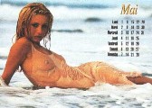 Mallaury Nataf nude in Newlook 1995 calendar