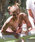 Melanie Brown nude in topless
