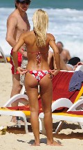 Michelle Hunziker in bikini