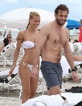 Michelle Hunziker in see  through