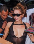 Miley Cyrus in see  through