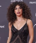Mina El Hammani in see  through