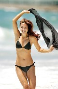Myleene Klass in black bikini