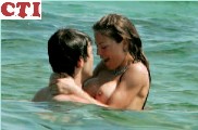 Naike Rivelli nude in Topless swimming