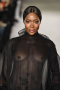 Naomi Campbell in see  through