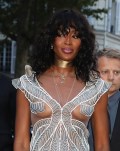 Naomi Campbell in see  through
