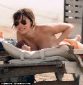 Natalie Imbruglia in orange bikini