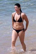 Neve Campbell in On the beach