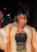 Nicki Minaj in see  through