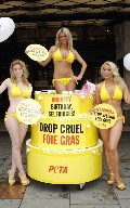Nicola McLean in PETA ad