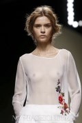 Josephine Skriver  nude in see  through