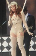 Paloma Faith in Paloma Faith in nude leotard at Glastonbury festival